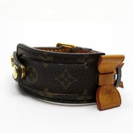 ルイ ヴィトン LOUIS VUITTON ブレスレット モノグラム レザー ブラウン レディース 送料無料【中古】 t18791a