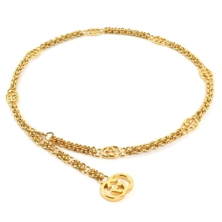 楽天市場】グッチ GUCCI ベルト チェーンベルト インターロッキングG  