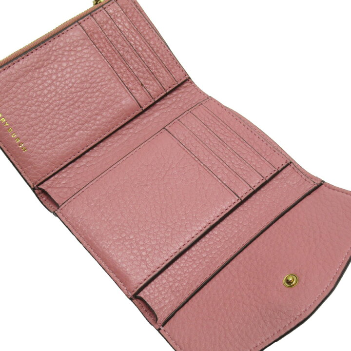 楽天市場】トリーバーチ Tory Burch 三つ折り財布 レザー ピンク  