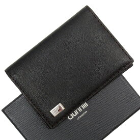 ダンヒル Dunhill カードケース レザー ダークブラウン シルバー メンズ 送料無料【中古】 g3596g