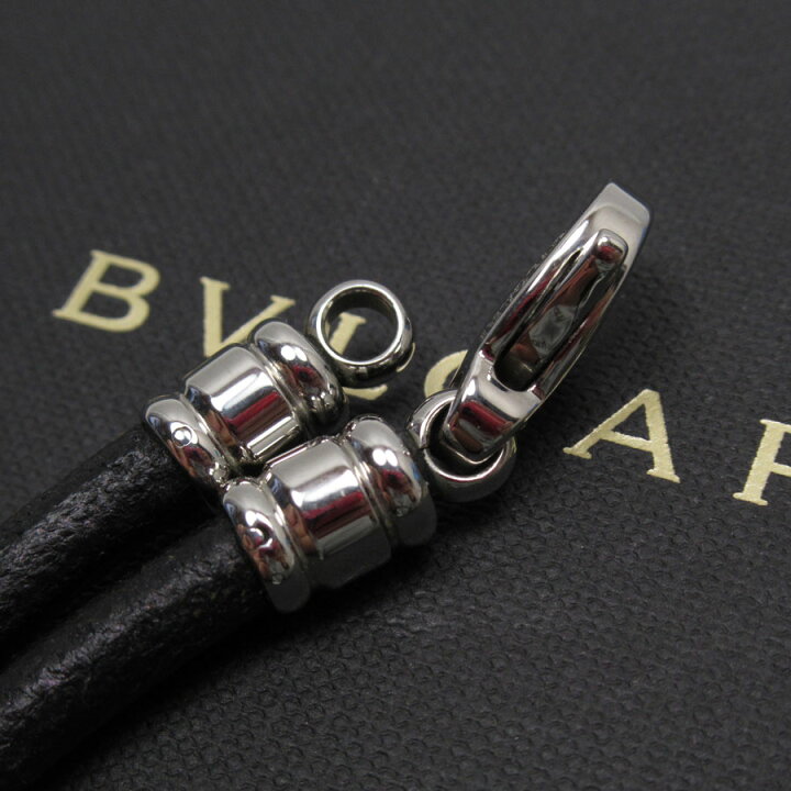 楽天市場】ブルガリ BVLGARI ブレスレット チョーカー レザー ブラック  