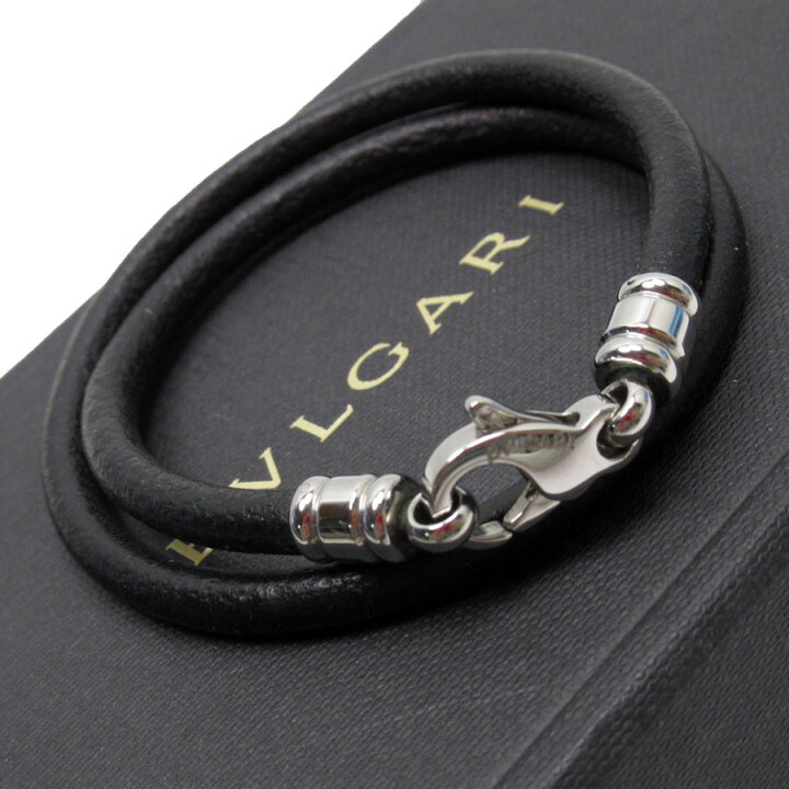 楽天市場】ブルガリ BVLGARI ブレスレット チョーカー レザー ブラック  