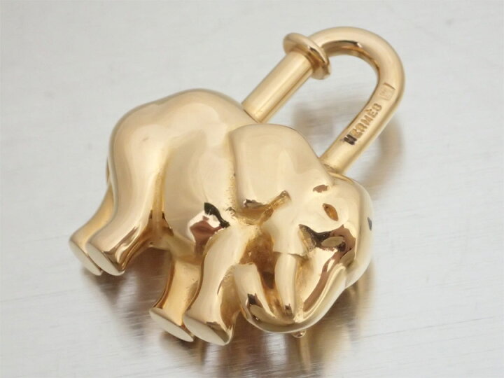 楽天市場】エルメス HERMES カデナ チャーム アニマルモチーフ ゾウ  