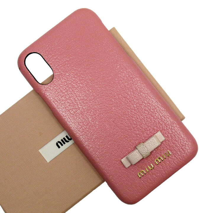 楽天市場】ミュウミュウ MIUMIU iPhoneケース PVC ピンク レディース  