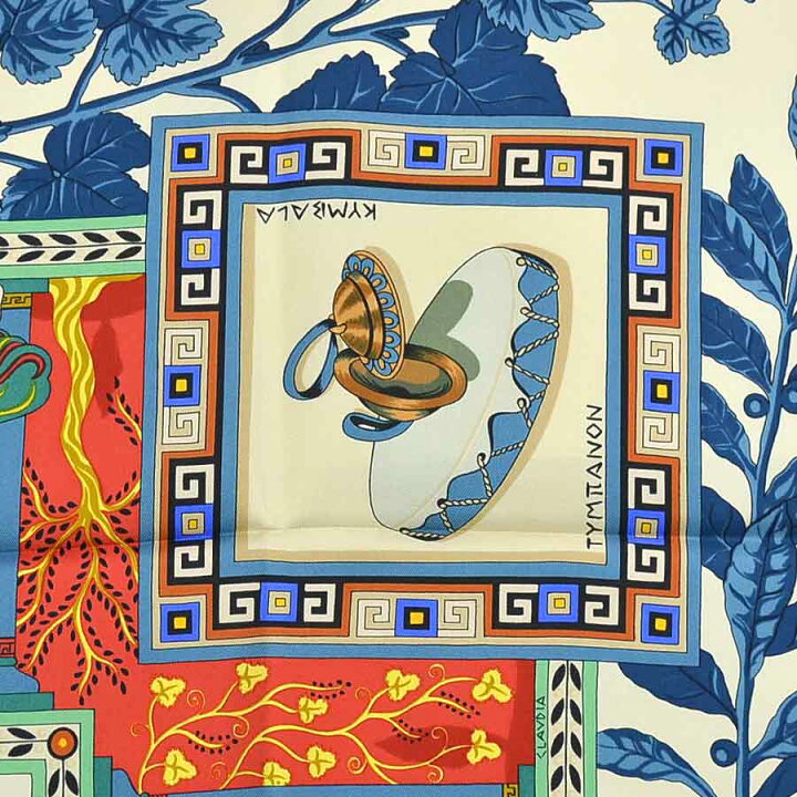 楽天市場】エルメス HERMES スカーフ カレ90 MUSIQUE DES DIEUX 神々の 