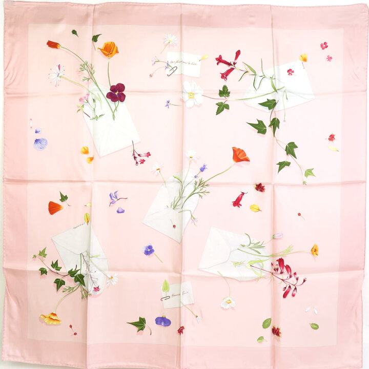楽天市場】エルメス HERMES スカーフ カレ90 Des fleurs pour le dier  