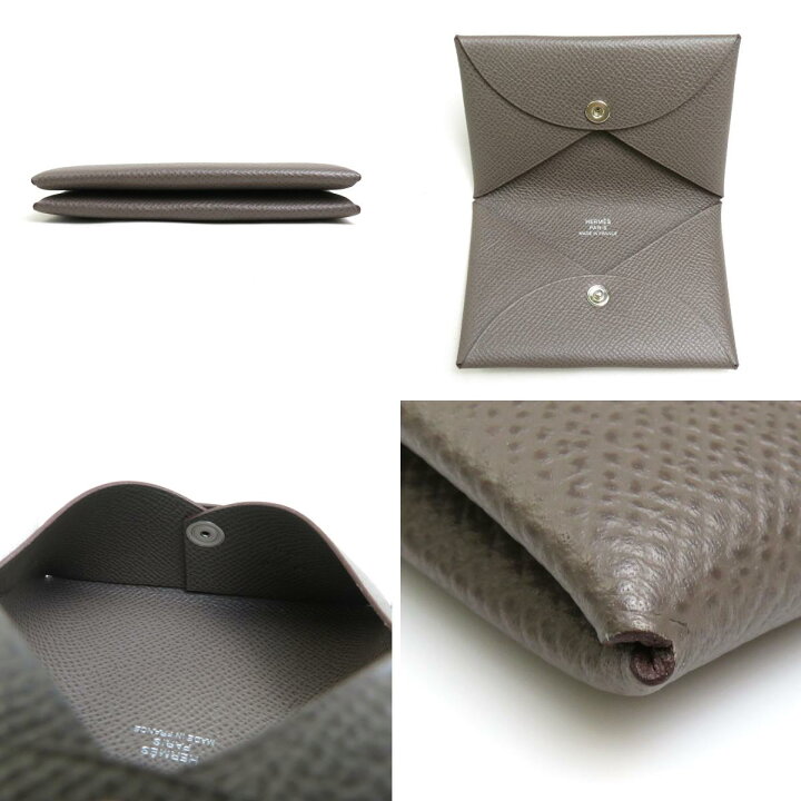 楽天市場】エルメス HERMES カードケース カルヴィ ヴォーエプソン 