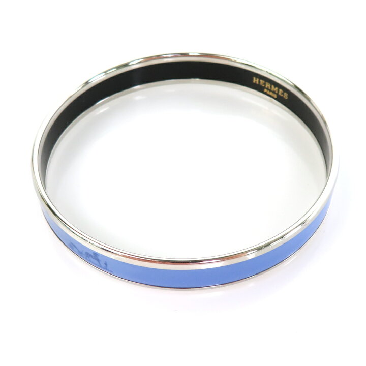 楽天市場】エルメス HERMES バングル メタル/エナメル パープル系  