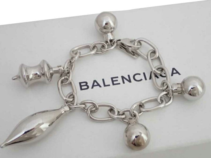 楽天市場】バレンシアガ BALENCIAGA ブレスレット チャーム メタル  