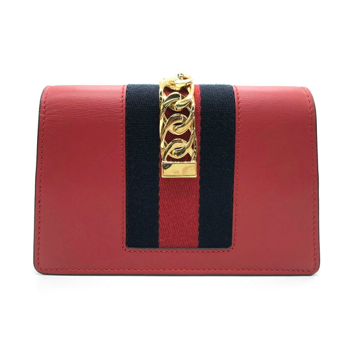 楽天市場】グッチ GUCCI 斜め掛けショルダーバッグ シルヴィ レザー  