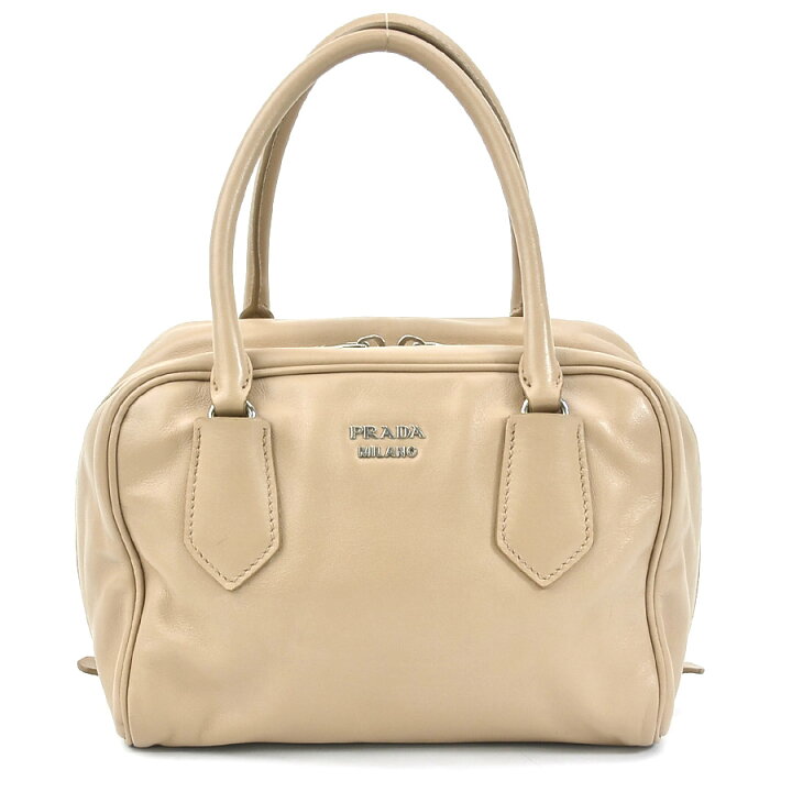 楽天市場】プラダ PRADA ハンドバッグ レザー ベージュ レディース  