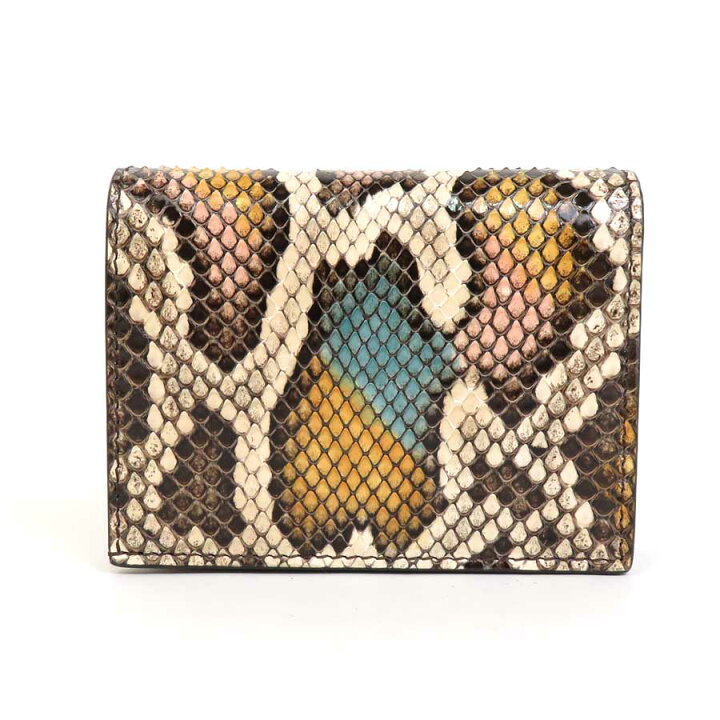 楽天市場】グッチ GUCCI 二つ折り財布 GGマーモント パイソン マルチ  