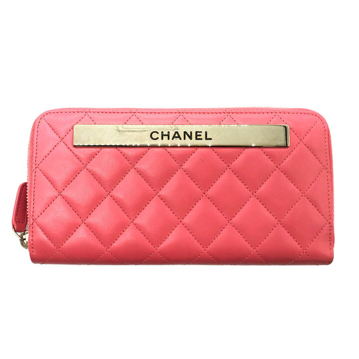 楽天市場】シャネル CHANEL ラウンドファスナー長財布 マトラッセ 