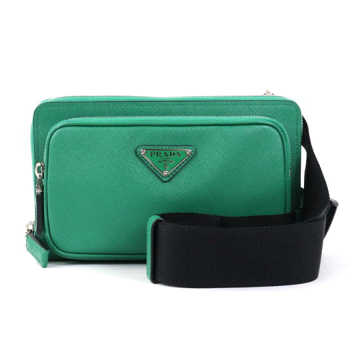 楽天市場】プラダ PRADA ウエストバッグ ボディバッグ レザー グリーン 