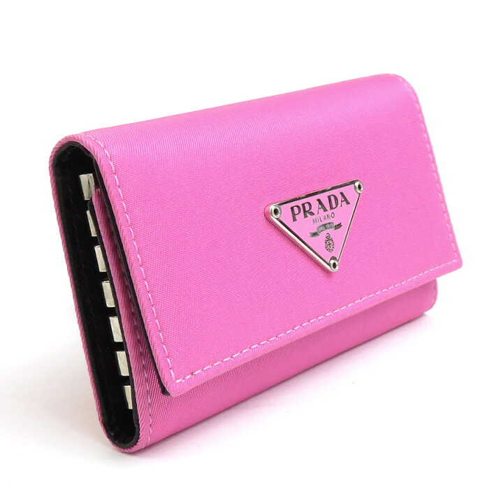 楽天市場】プラダ PRADA キーケース ナイロン ピンク レディース M222  