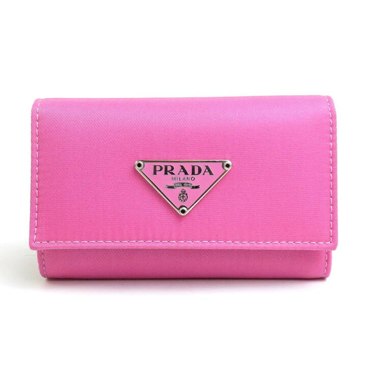 楽天市場】プラダ PRADA キーケース ナイロン ピンク レディース M222 