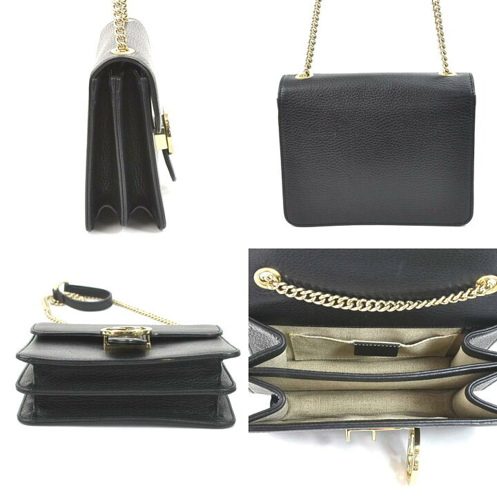 楽天市場】グッチ GUCCI 斜め掛けショルダーバッグ レザー/メタル  