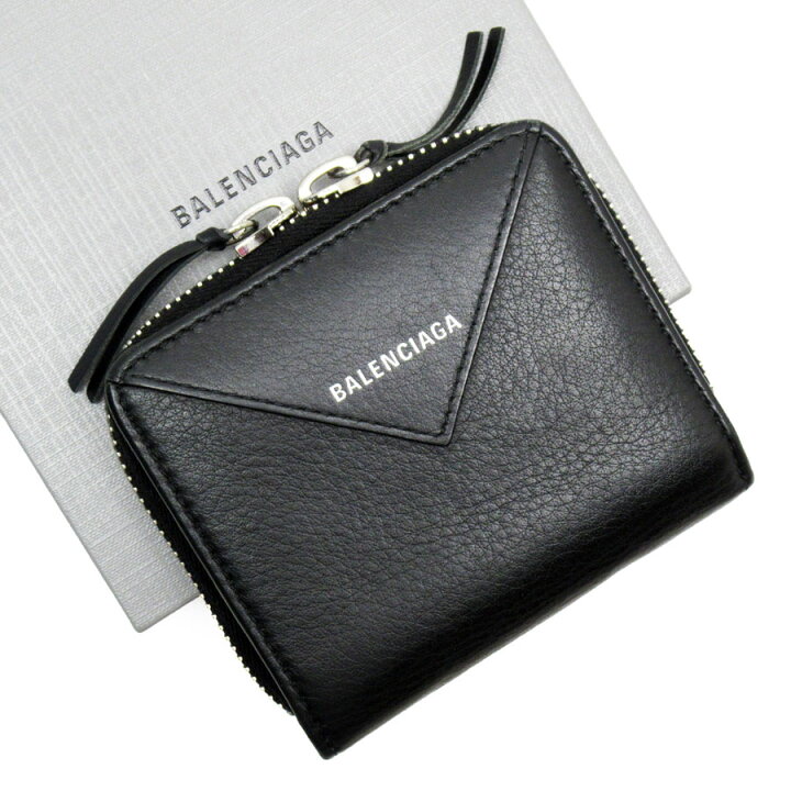 楽天市場】バレンシアガ BALENCIAGA 二つ折り財布 レザー ブラック  