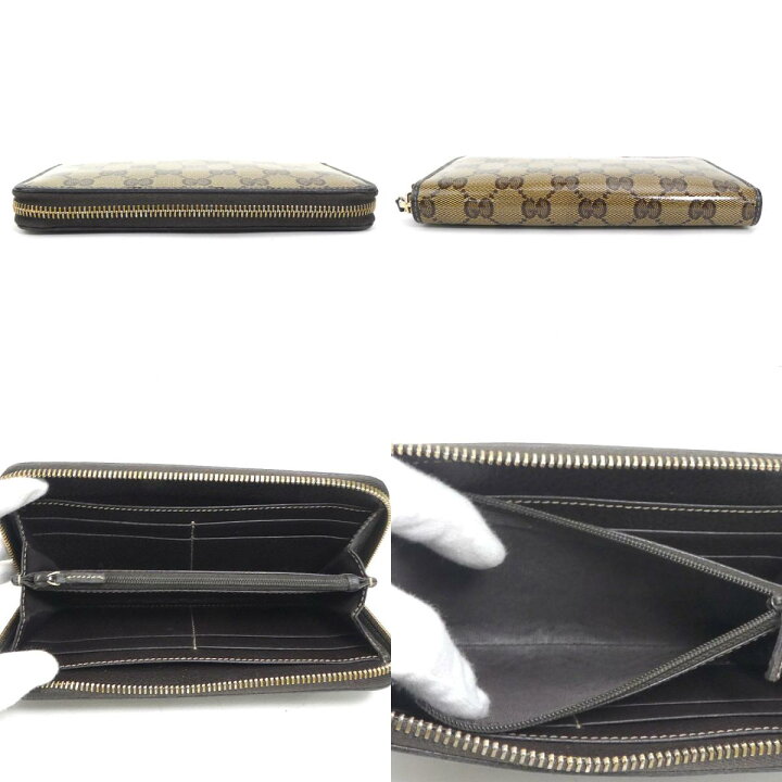 楽天市場】グッチ GUCCI ラウンドファスナー長財布/GGクリスタル 