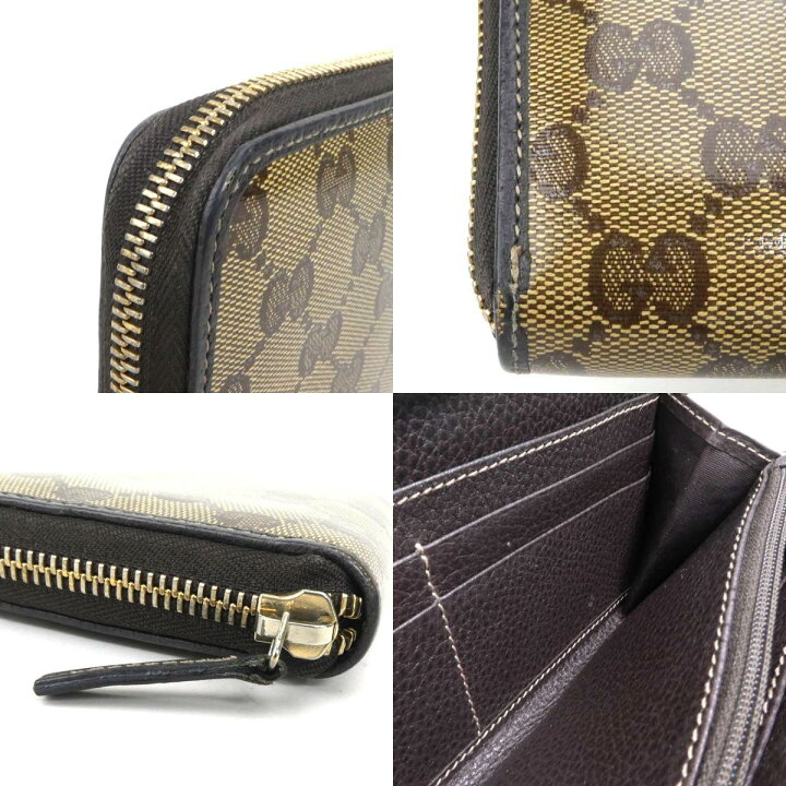 楽天市場】グッチ GUCCI ラウンドファスナー長財布/GGクリスタル 