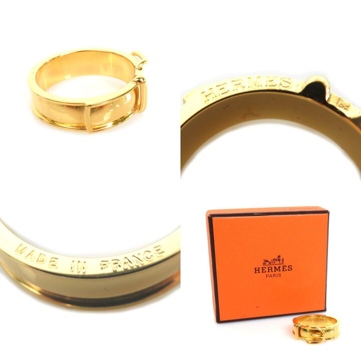 楽天市場】エルメス HERMES スカーフリング ベルトモチーフ メタル  