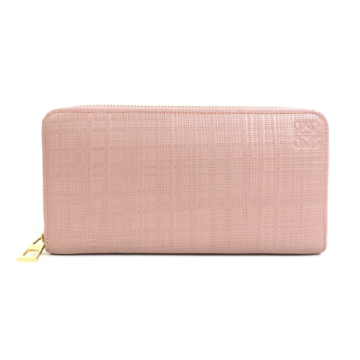 楽天市場】ロエベ LOEWE ラウンドファスナー長財布 レザー ピンク 