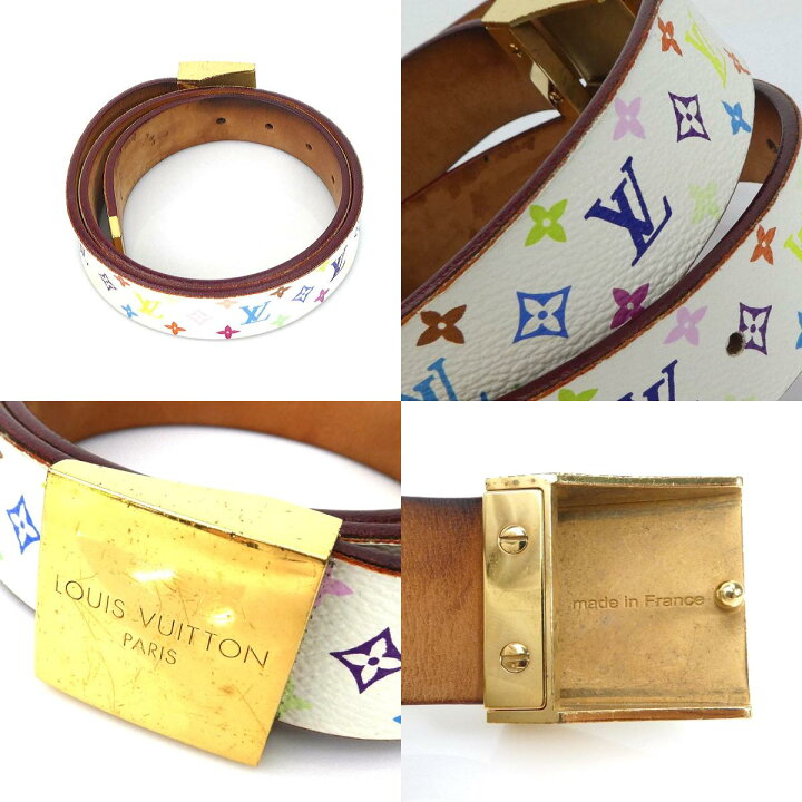 楽天市場】ルイ ヴィトン LOUIS VUITTON ベルト モノグラムマルチ 