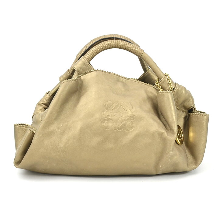 楽天市場】ロエベ LOEWE ハンドバッグ ナッパアイレ レザー ゴールド 