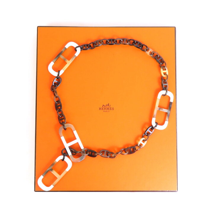 楽天市場】エルメス HERMES ネックレス アマール バッファローホーン 