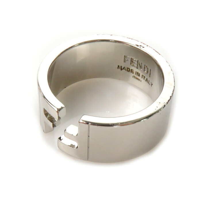 楽天市場】フェンディ FENDI リング・指輪 FFロゴ メタル シルバー  