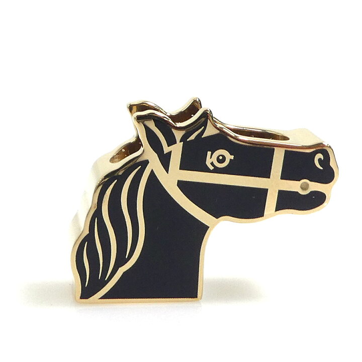 楽天市場】エルメス HERMES スカーフリング ホースヘッド メタル  