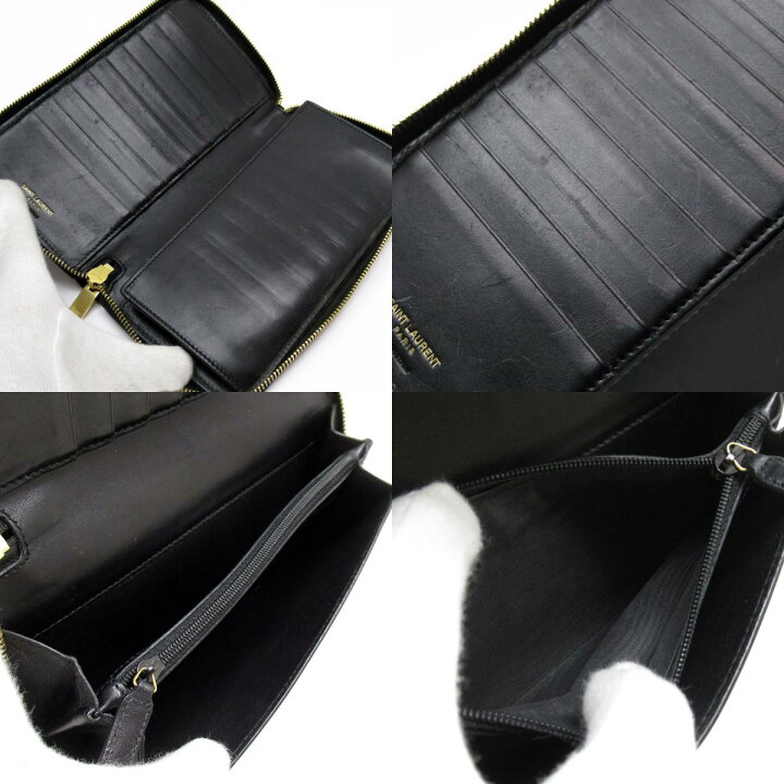 楽天市場】サンローラン SAINT LAURENT ラウンドファスナー長財布  