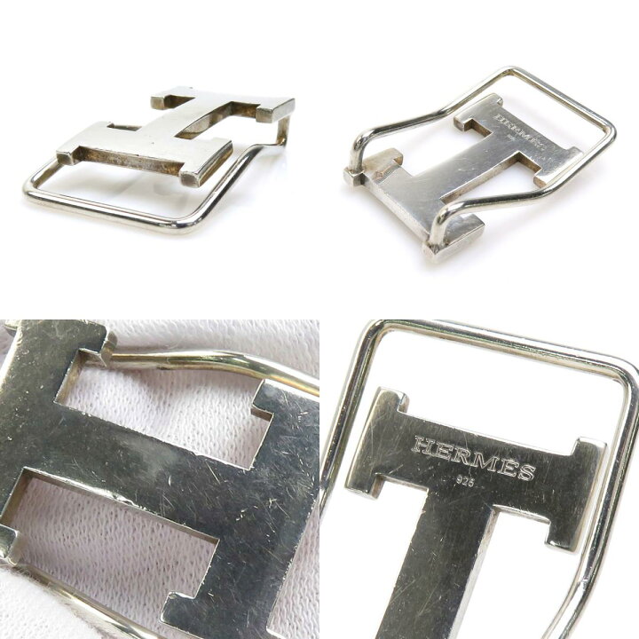 楽天市場】エルメス HERMES マネークリップ Hロゴ シルバー925 