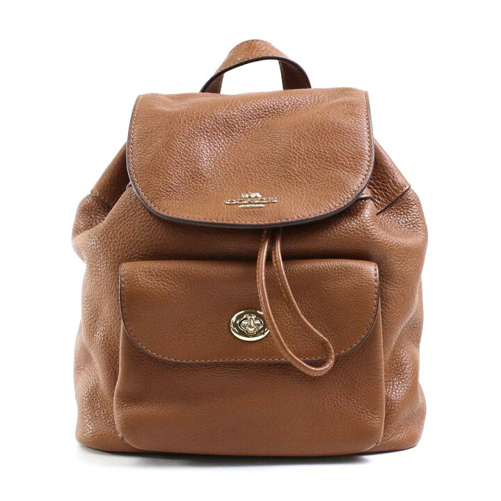 楽天市場】コーチ COACH リュック レザー ブラウン レディース 送料 