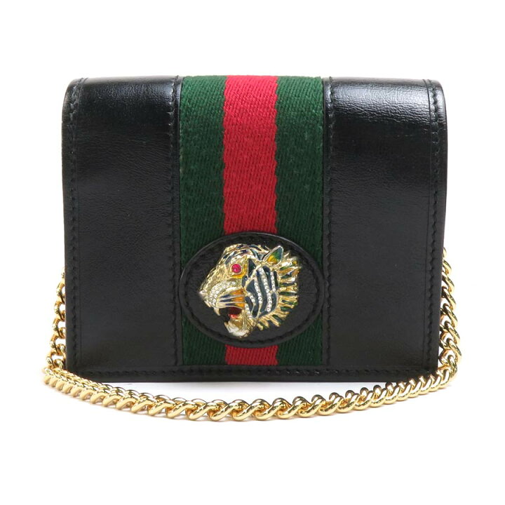 楽天市場】グッチ GUCCI 二つ折り財布 ラジャ タイガー レザー 