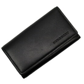 バーバリー BURBERRY キーケース レザー ブラック メンズ 送料無料【中古】 g3999a