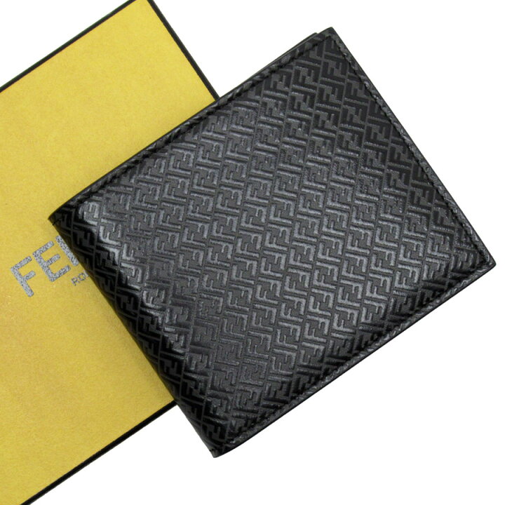 楽天市場】フェンディ FENDI 札入れ レザー ブラック メンズ 7MO169  