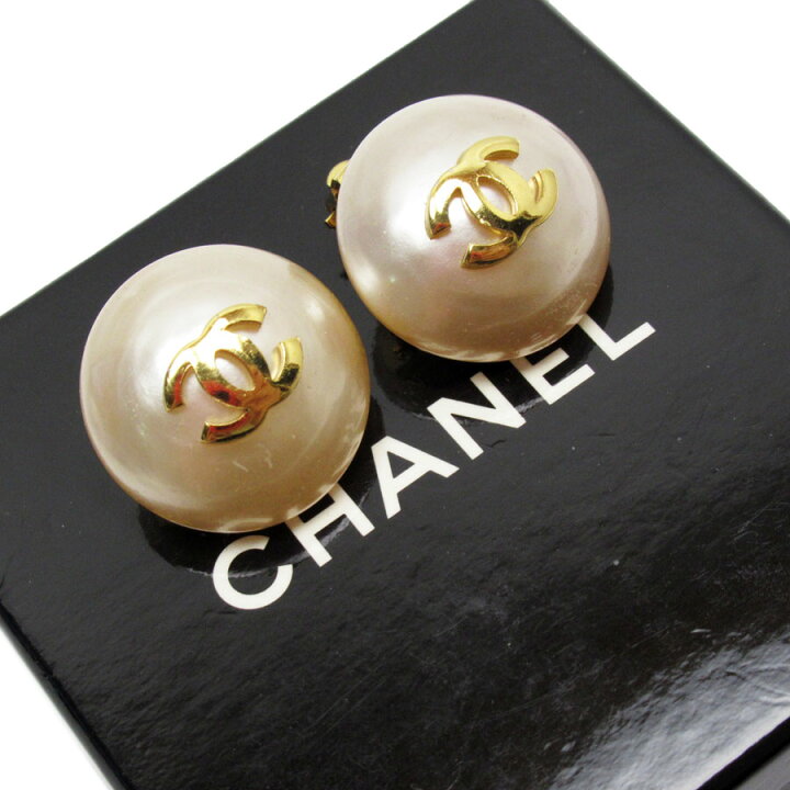 楽天市場】シャネル CHANEL イヤリング ココマーク フェイクパール 