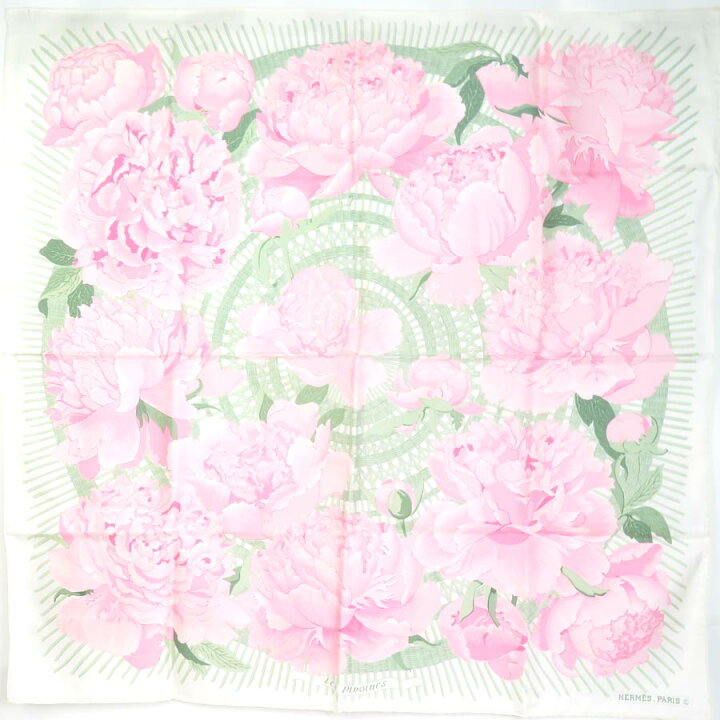 楽天市場】エルメス HERMES スカーフ カレ90 Les Pivoines シルク オフ 