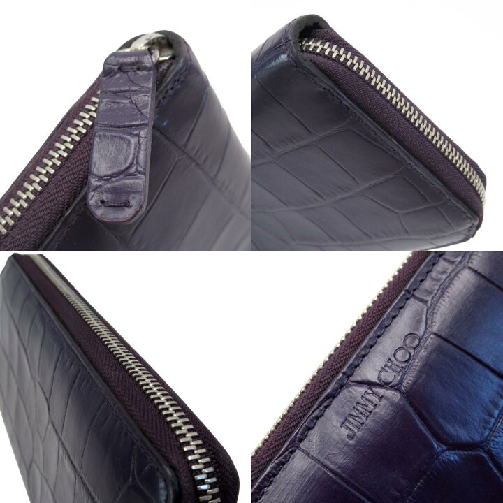 楽天市場】ジミーチュウ JIMMY CHOO ラウンドファスナー長財布 型押し  