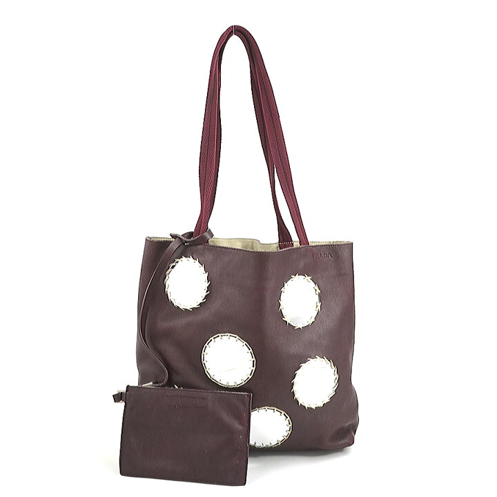 楽天市場】プラダ PRADA ショルダーバッグ トートバッグ レザー/ミラー  