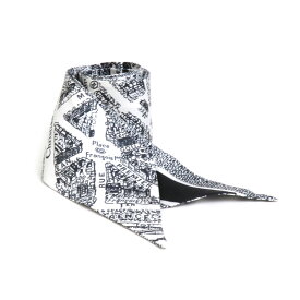 クリスチャンディオール Christian Dior スカーフ ミッツァ シルク ホワイト/ブラック レディース 送料無料【中古】 e58284f