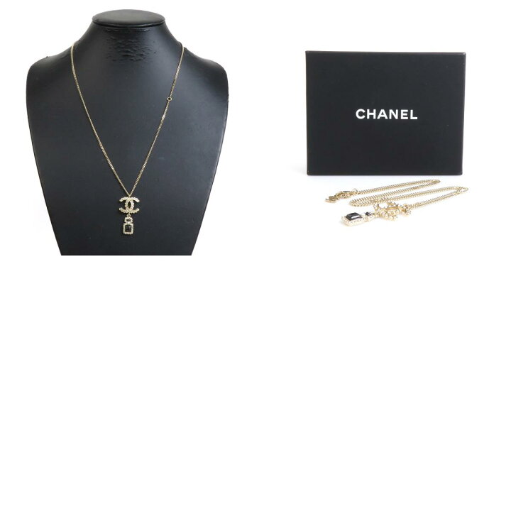 楽天市場】シャネル CHANEL ネックレス ココマーク 香水ボトル メタル  