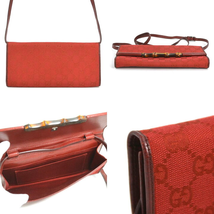 楽天市場】グッチ GUCCI 斜め掛けショルダーバッグ バンブー GG 