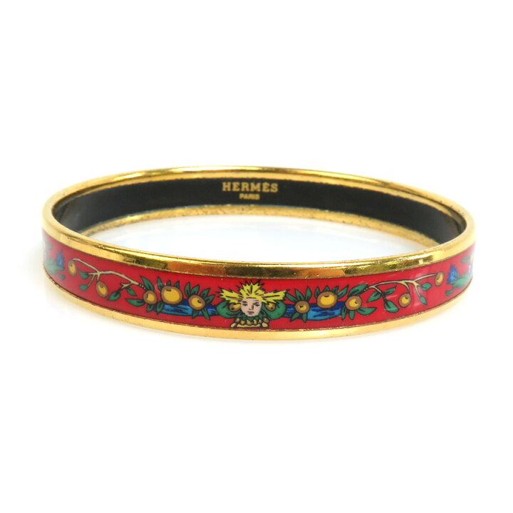 楽天市場】エルメス HERMES バングル ブレスレット エマイユ メタル  