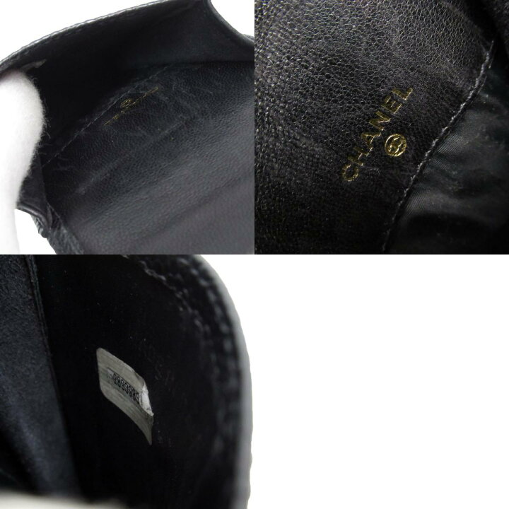 楽天市場】シャネル CHANEL メガネケース ココマーク キャビアスキン 