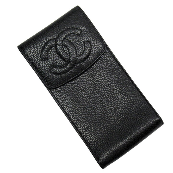 楽天市場】シャネル CHANEL メガネケース ココマーク キャビアスキン 