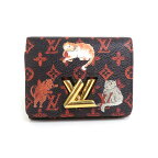 ルイ ヴィトン LOUIS VUITTON 二つ折り財布 キャットグラム ポルトフォイユ ツイスト コンパクト モノグラムキャンバス ブラウン レディース M63889 送料無料【中古】 a0299