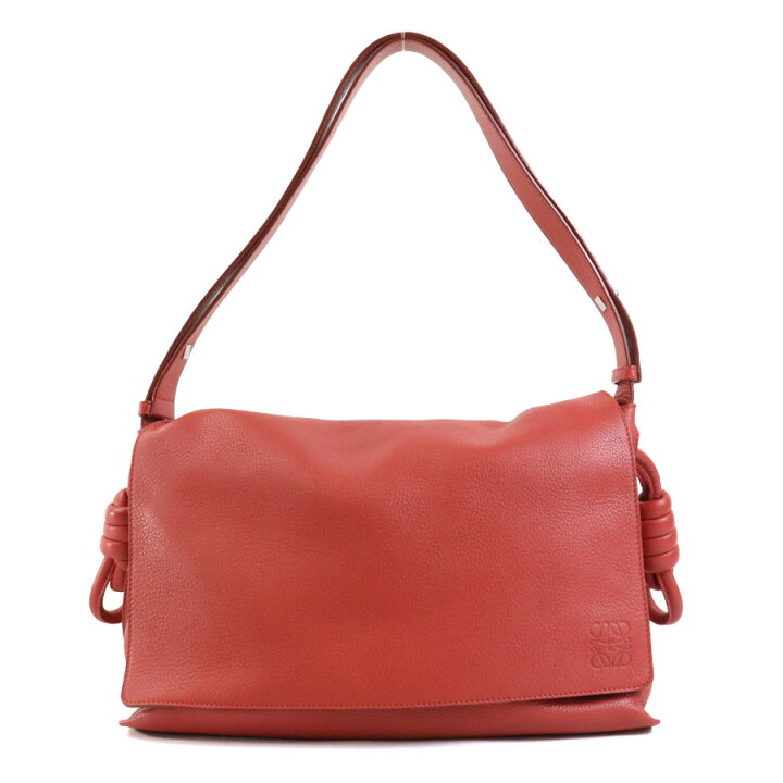 楽天市場】ロエベ LOEWE ショルダーバッグ レザー オレンジ系レッド  