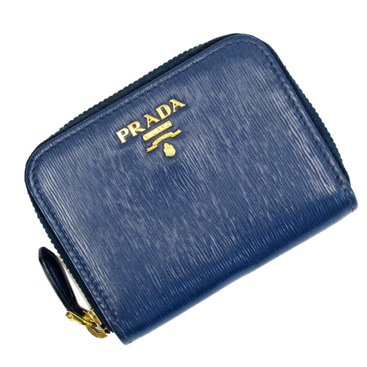 楽天市場】プラダ PRADA コインケース カードケース レザー ネイビー 